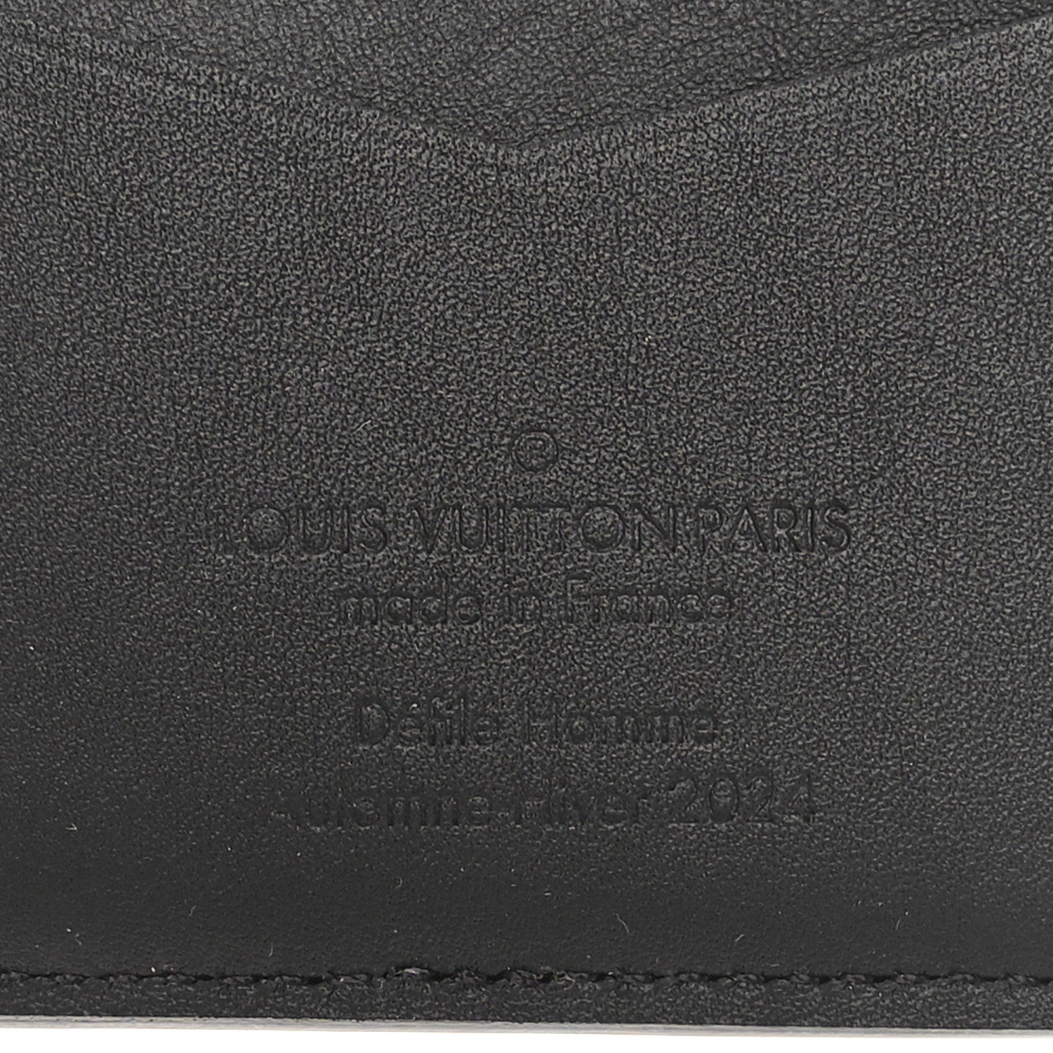 Louis Vuitton Brushed Monogram Pocket Organizer Black White 6 of 7