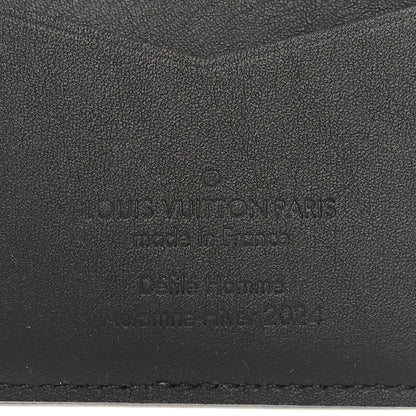 Louis Vuitton Brushed Monogram Pocket Organizer Black White 6 of 7