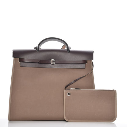 Hermes Toile Vache Hunter Herbag Zip 39 MM Etoupe Ebene 5 of 12