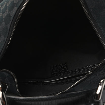 Gucci Monogram Medium Horsebit Chain Hobo Black 4 of 4