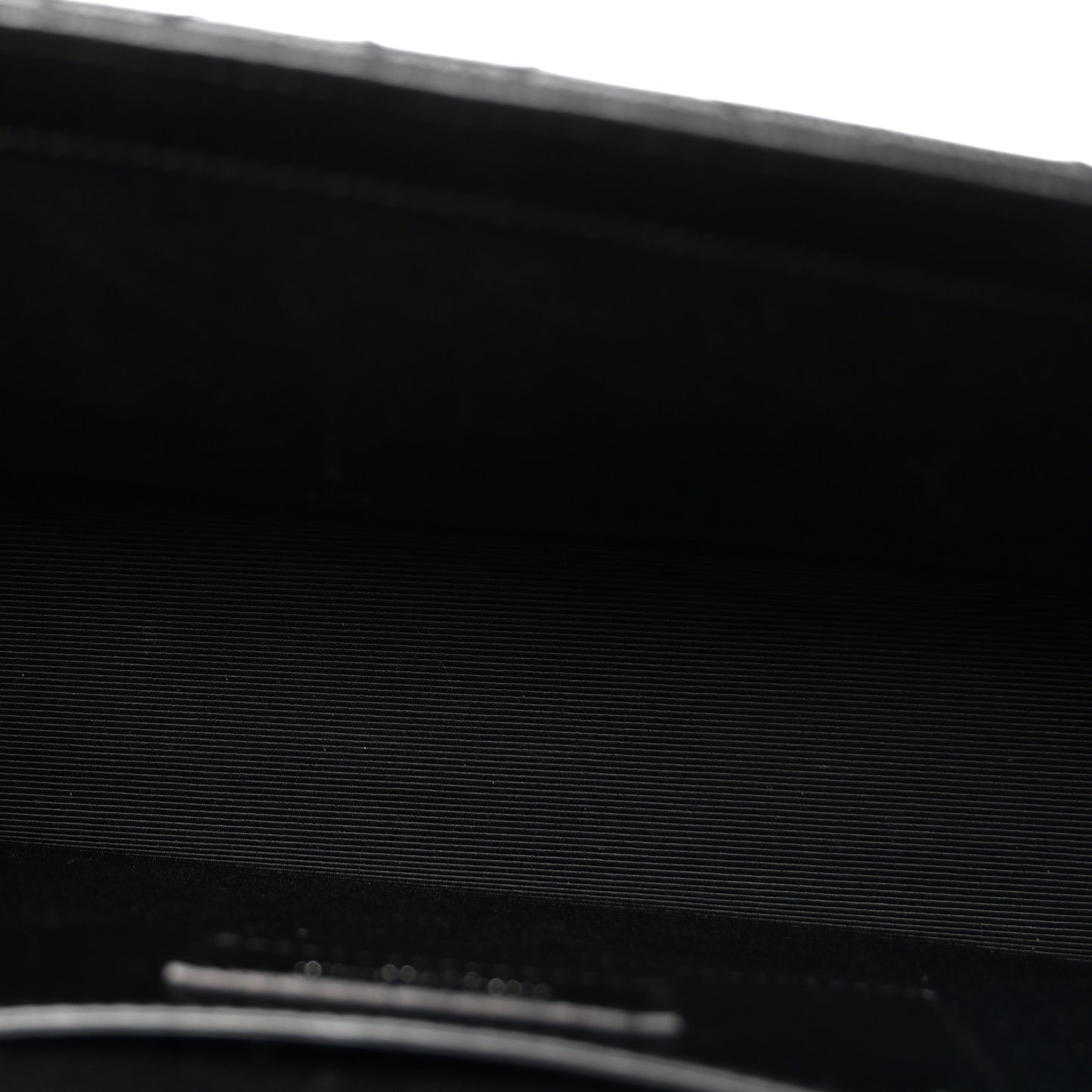 Grain De Poudre Textured Mixed Matelasse Triquilt Medium Monogram Monochrome Satchel Black