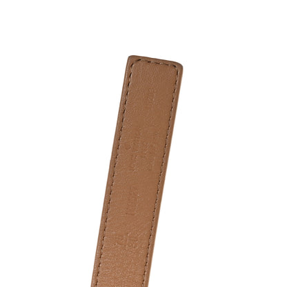 Louis Vuitton Calfskin Monogram 20mm LV Iconic Reversible Belt 75 30 Arizona Beige 7 of 7