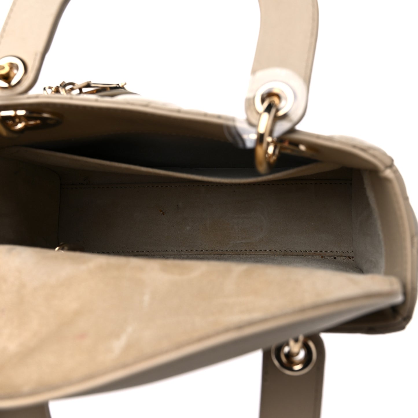 Calfskin Cannage Small My ABCDior Lady Dior Beige