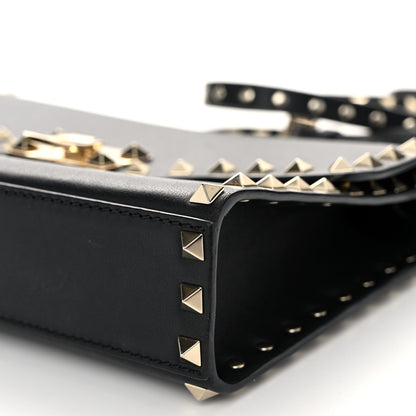 Valentino Garavani Vitello Medium Rockstud Flip Lock Crossbody Bag Black 9 of 9