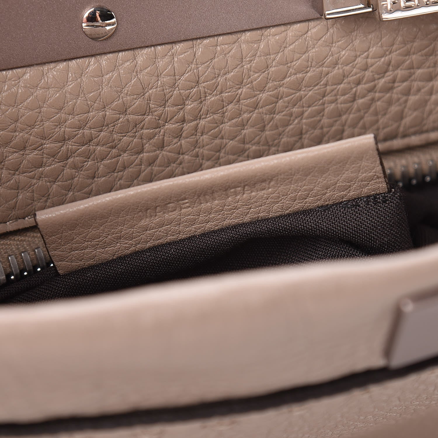 Fendi Cuoio Romano Selleria Medium Peekaboo Iconic Satchel Corda 8 of 12