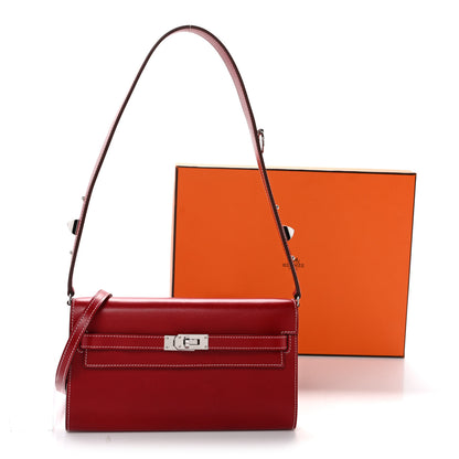Hermes Box Kelly Wallet To Go Rock Rouge Piment 11 of 11