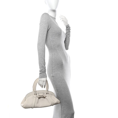 Christian Dior Calfskin My Dior Frame Pocket Satchel White 2 of 19