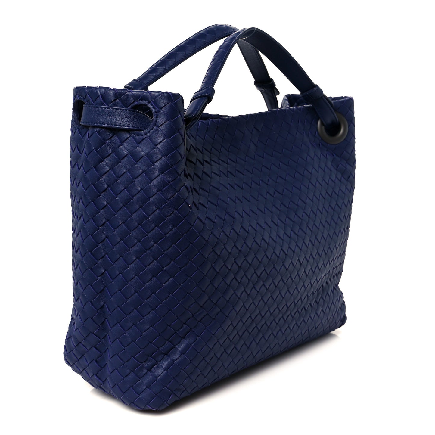 Nappa Intrecciato Medium Garda Bag Pacific