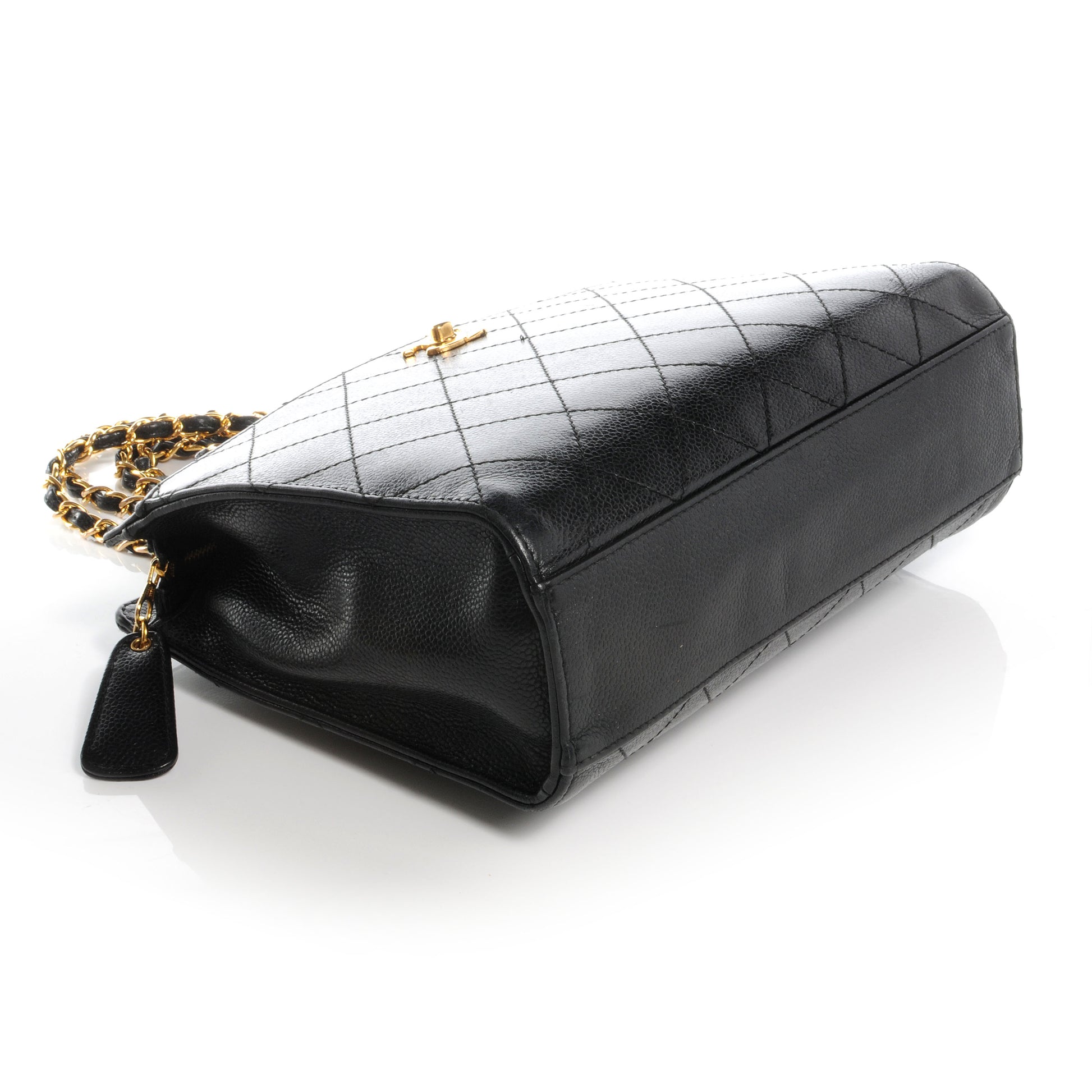 Chanel Caviar Diamond Stitched Shoulder Bag Black 4 of 9