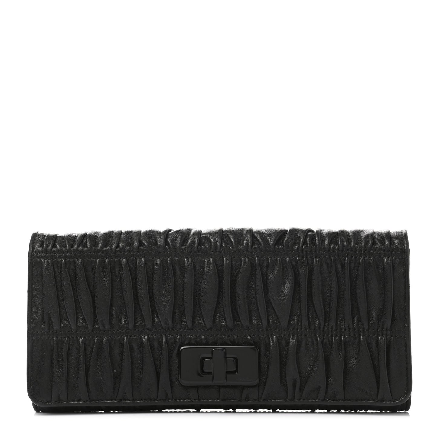 Nappa Gaufre Wallet Black