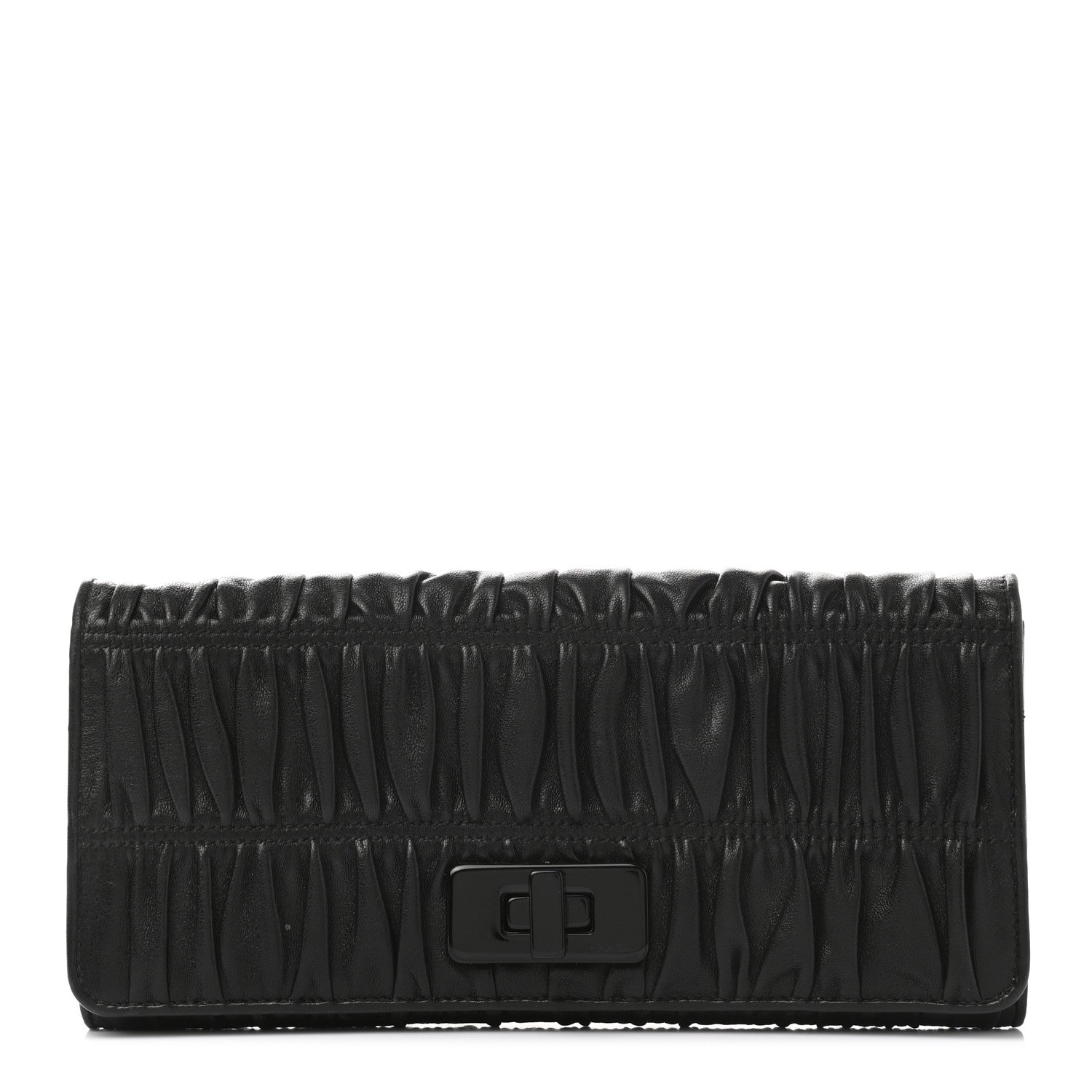 Prada Nappa Gaufre Wallet Black 1 of 7