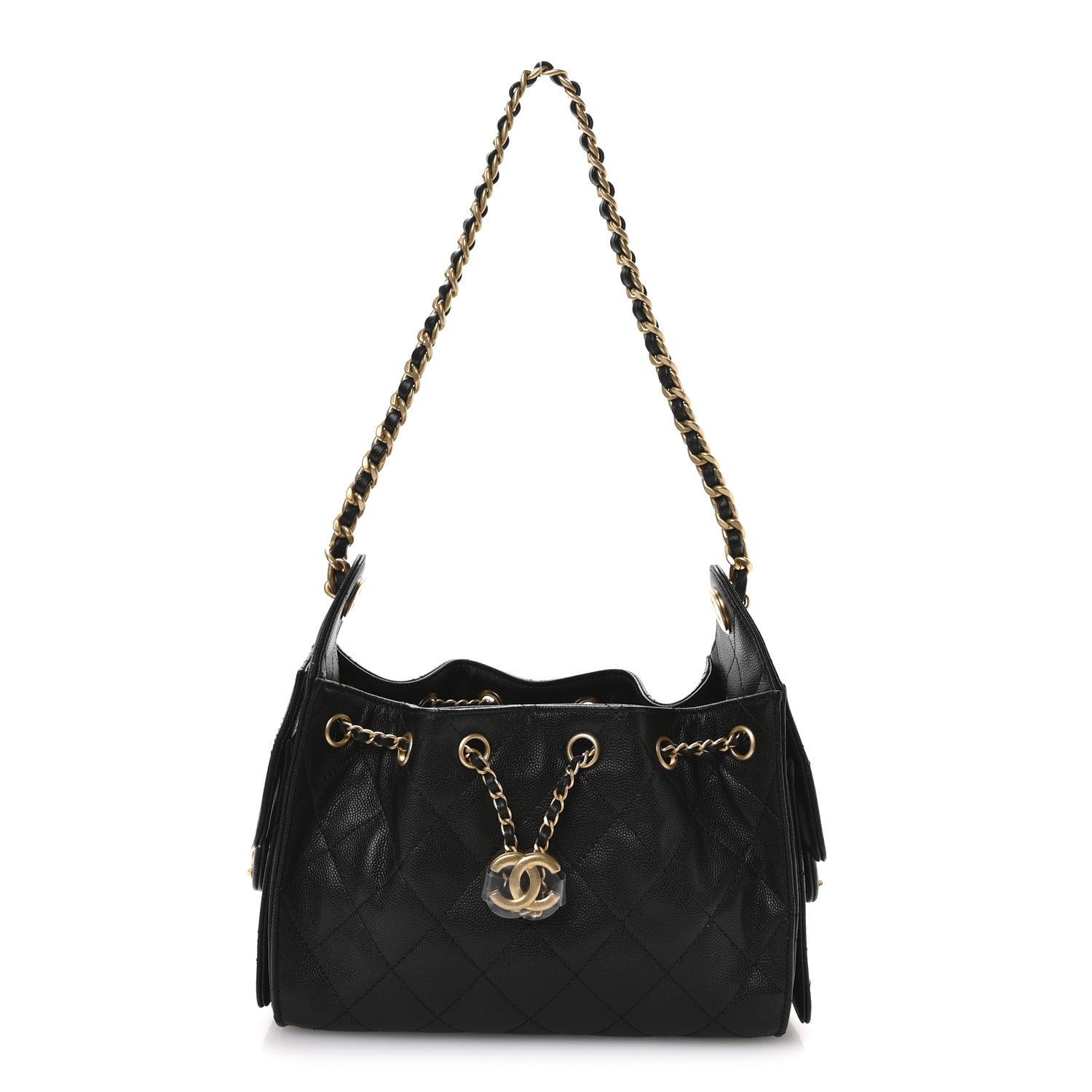 Chanel Caviar Quilted Mini Chanel 25 Handbag Black 1 of 10