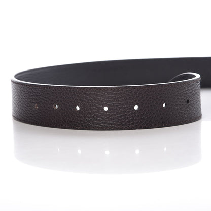 Gucci Calfskin Double G Reversible 37mm Belt 90 36 Black Cocoa 7 of 17
