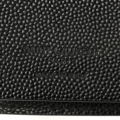 Saint Laurent Grain De Poudre Key Holder Wallet Black 6 of 9