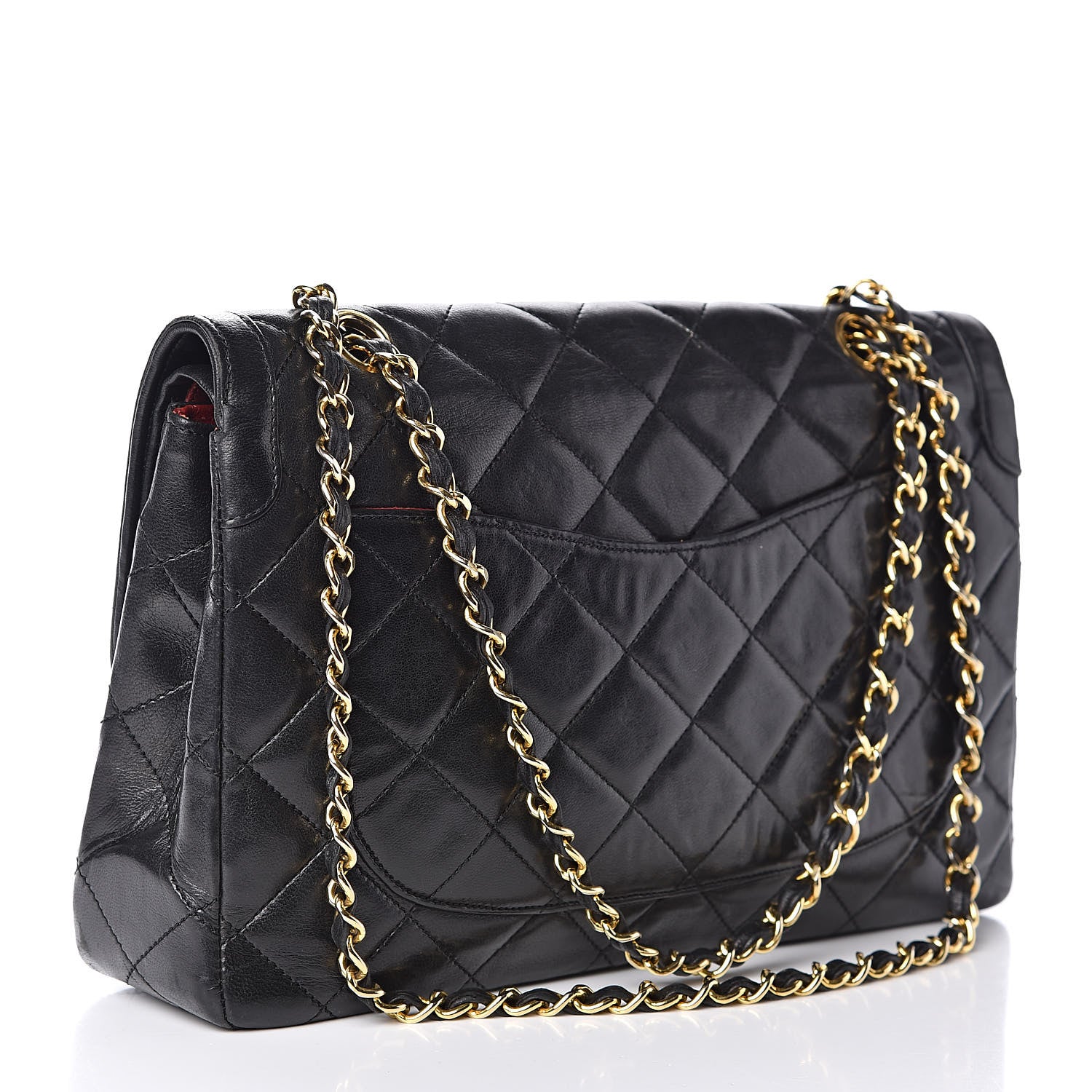 Chanel Lambskin Quilted Medium Double Flap Bag Black 3 of 19
