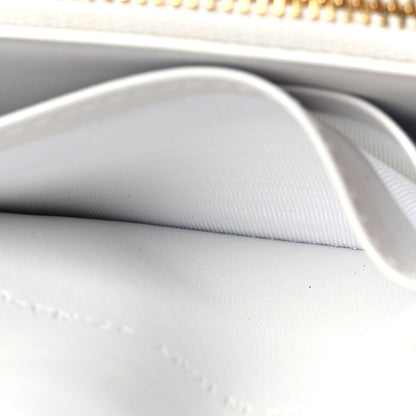 Christian Dior Calfskin Butterfly Printed Caro XS Wallet White Multicolor 7 of 10