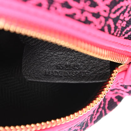 Loewe Jacquard Anagram Calfskin Small Cubi Bag Pink 7 of 10