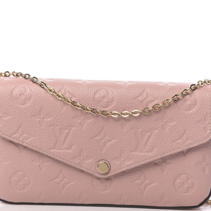 Louis Vuitton Empreinte Pochette Felicie Chain Wallet Rose Poudre 13 of 13