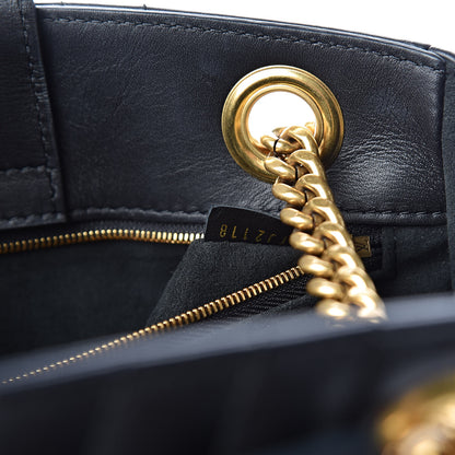Louis Vuitton Calfskin New Wave Chain Tote Black 7 of 9