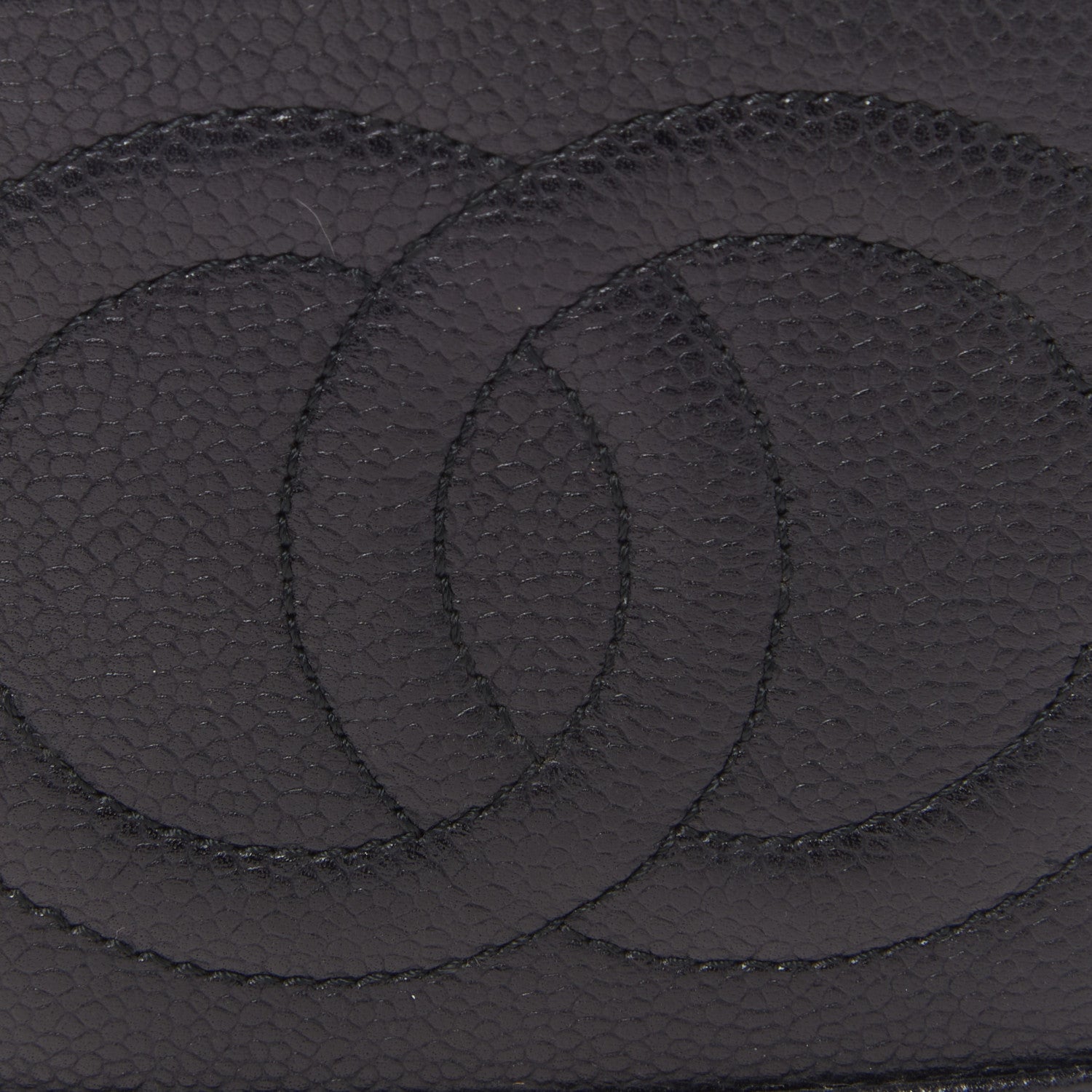 Chanel Caviar Vanity Cosmetic Case Black 7 of 9