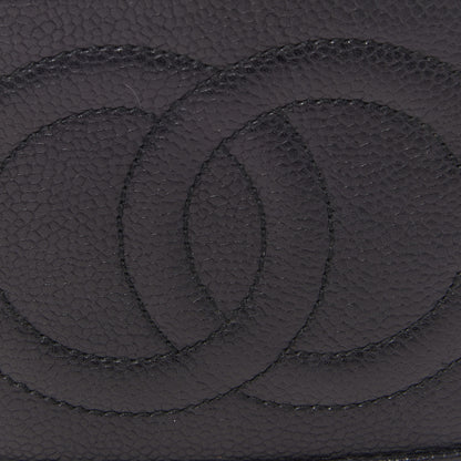 Chanel Caviar Vanity Cosmetic Case Black 7 of 9