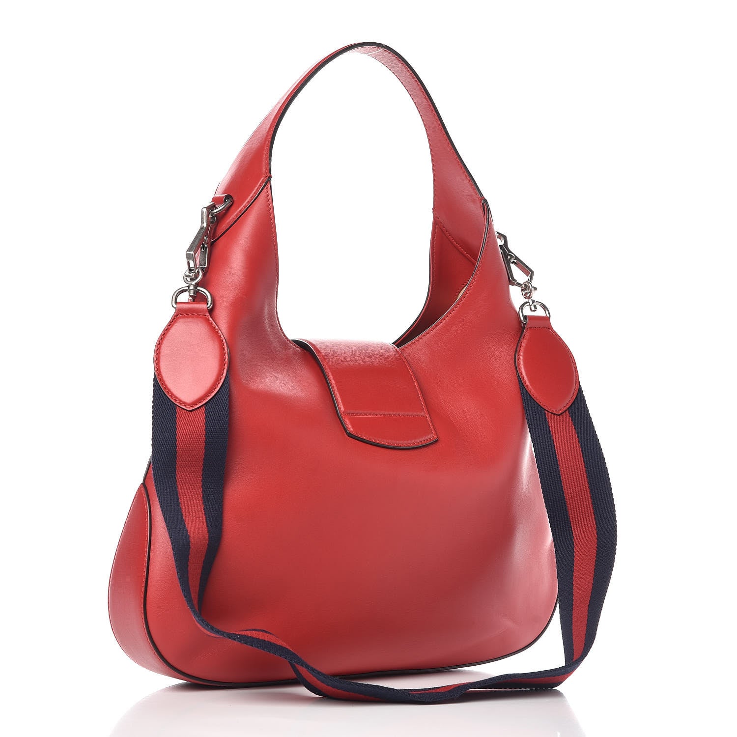 Gucci Calfskin Web Medium Dionysus Hobo Red 3 of 9