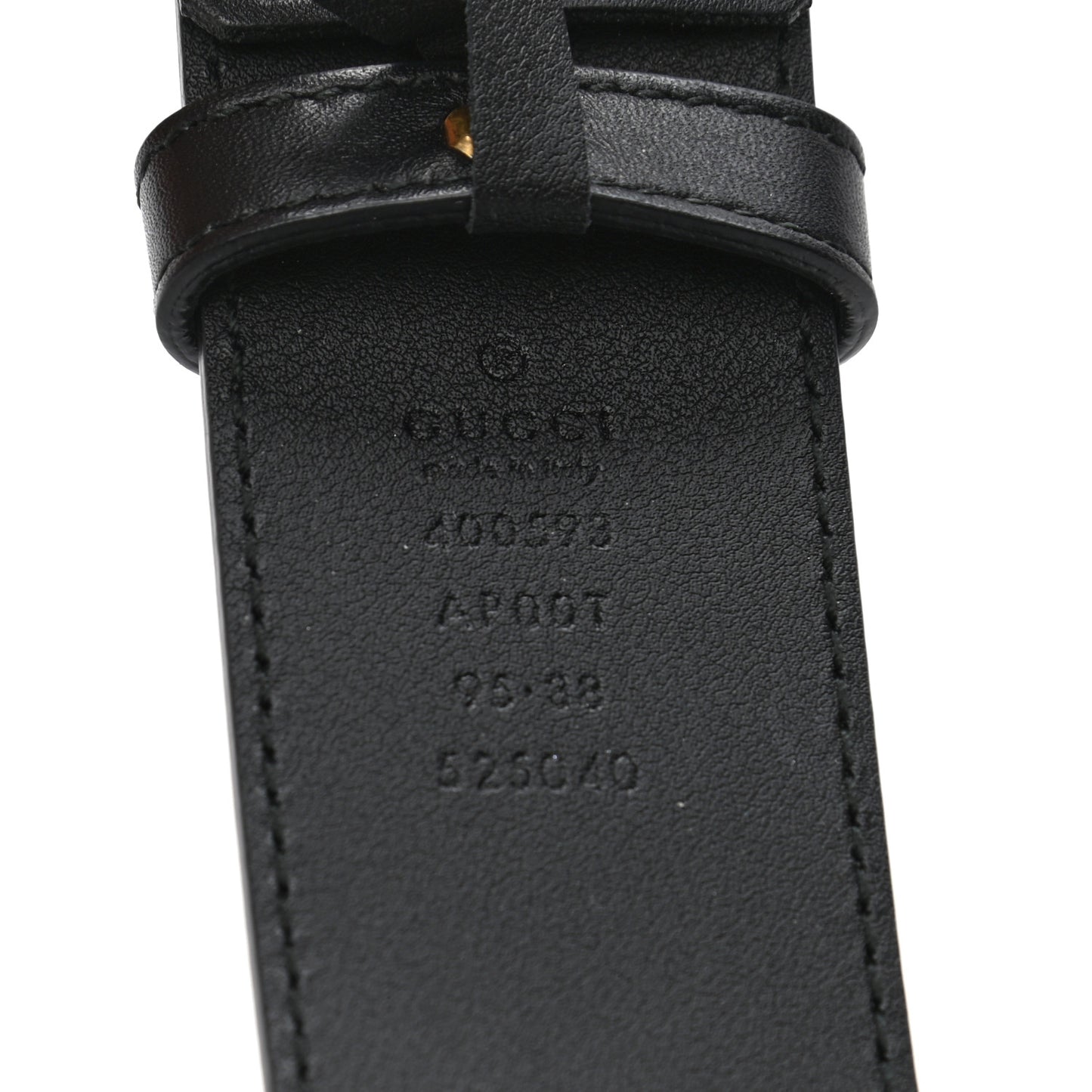 Calfskin Double G 40mm Belt 95 38 Black