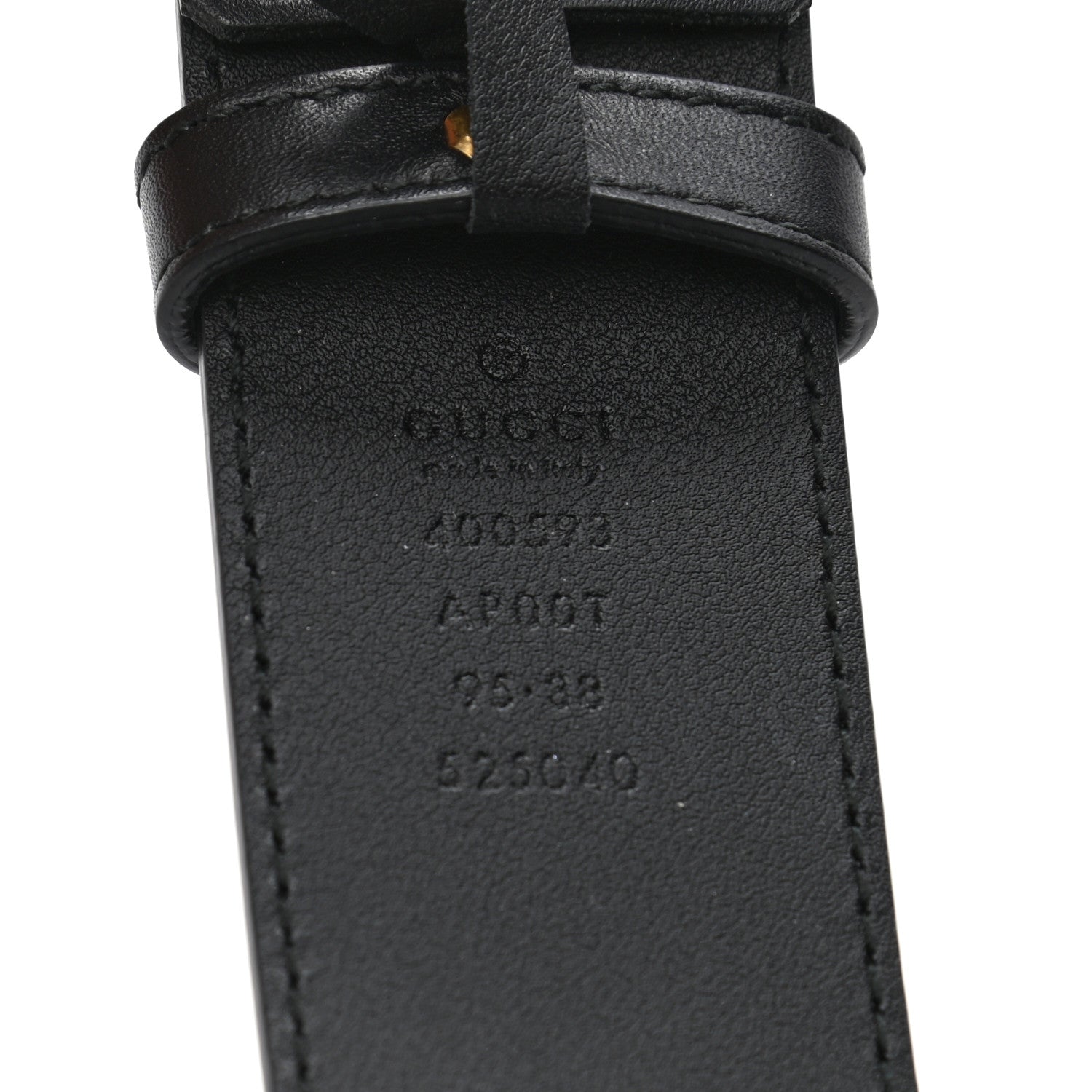 Gucci Calfskin Double G 40mm Belt 95 38 Black 5 of 5
