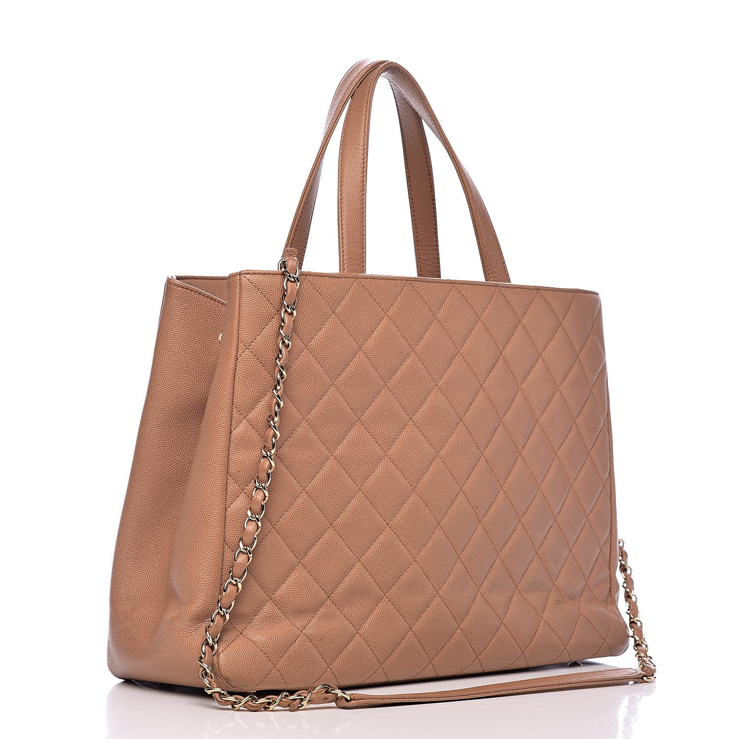 Chanel Caviar Quilted Large Business Affinity Shopping Bag Beige 3 of 24