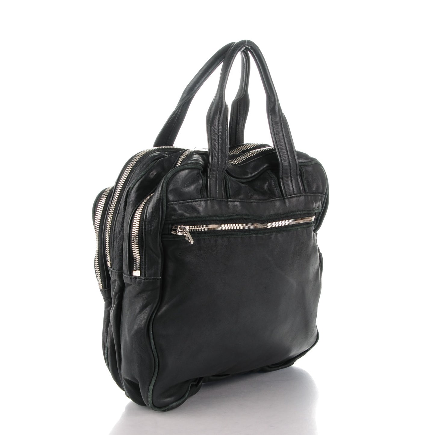 Lambskin Millie Satchel Black