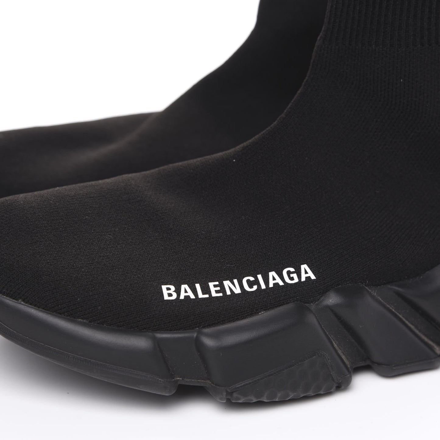 Neoprene Knit Womens Speed Sneakers 36 Black