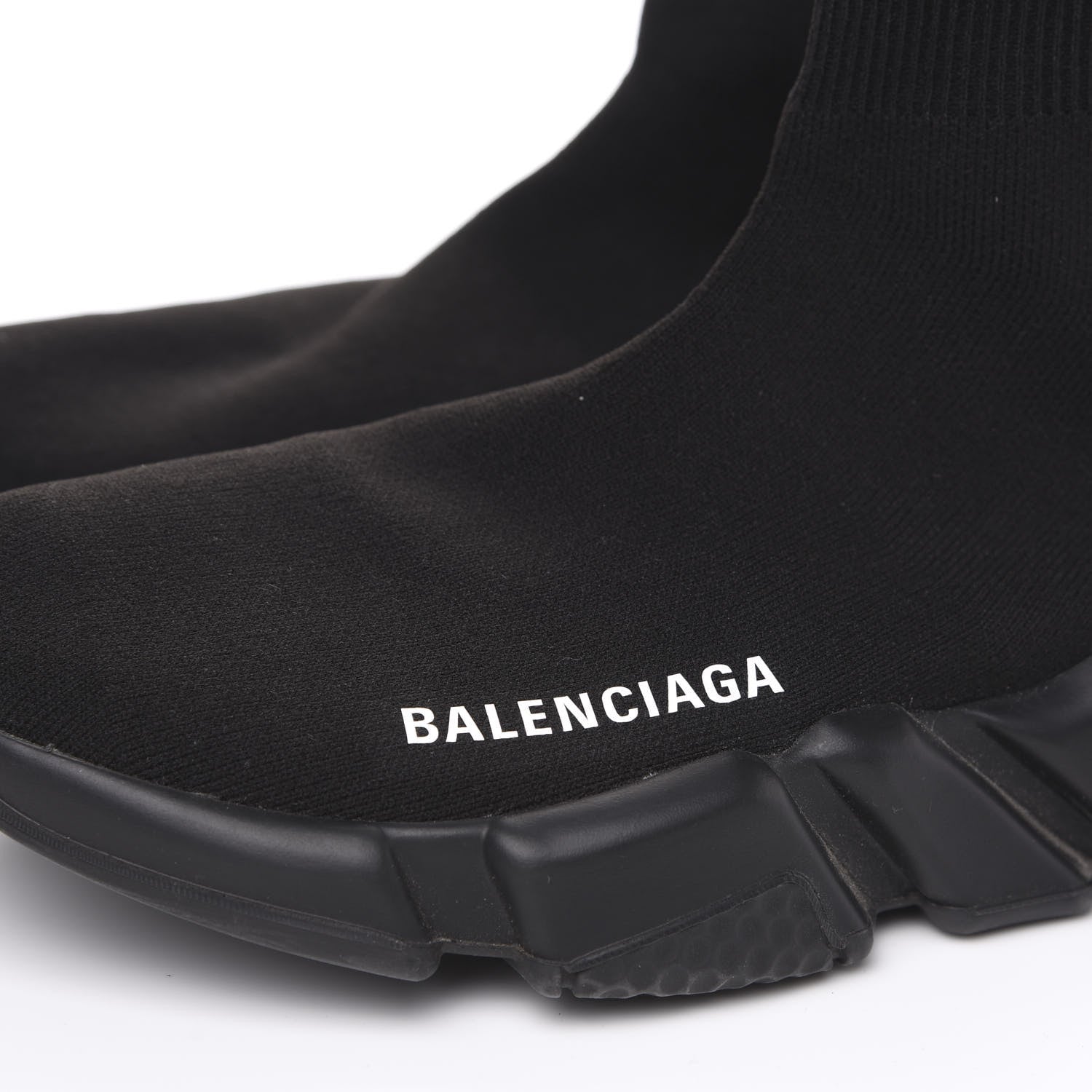 Balenciaga Neoprene Knit Womens Speed Sneakers 36 Black 6 of 7