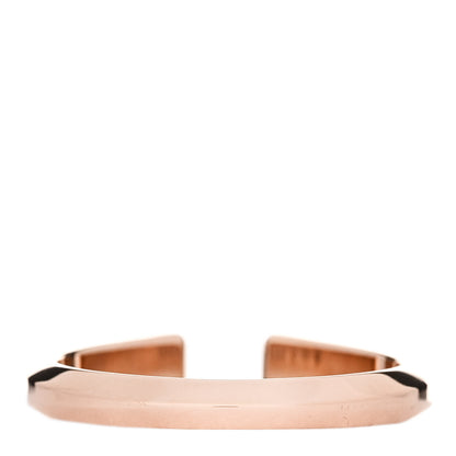 Hermes 18K Rose Gold Diamond PM Clou de Forge Ring 53 6.5 3 of 5
