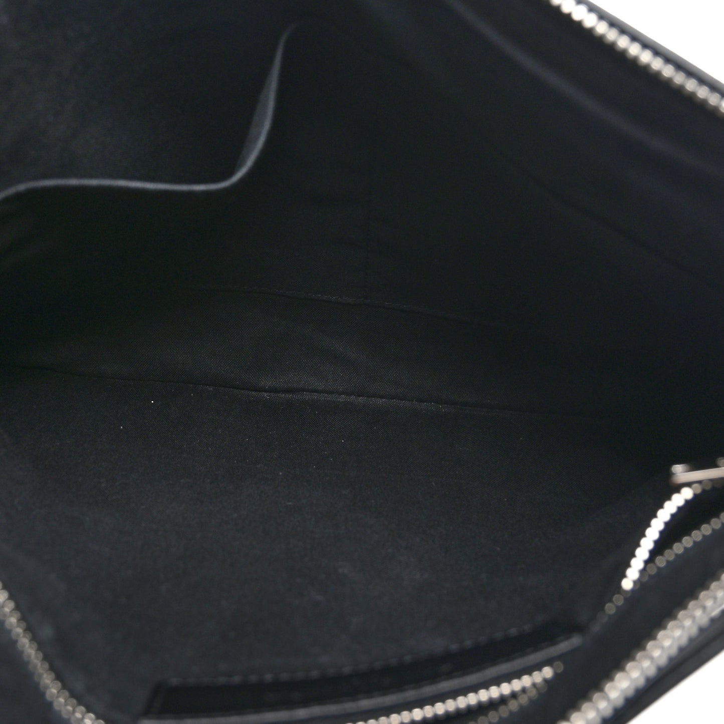 Calfskin Marble Print Document Case Black White
