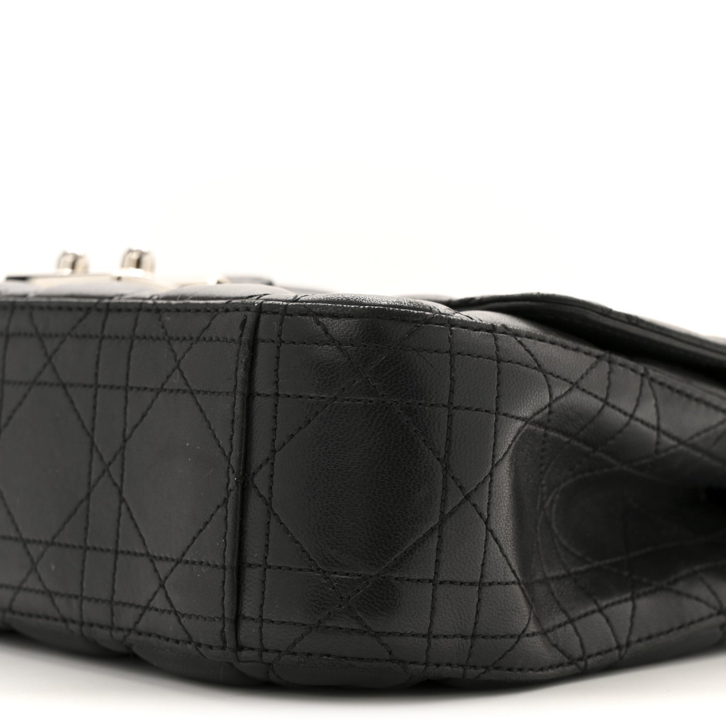 Lambskin Cannage Medium Miss Dior Flap Black