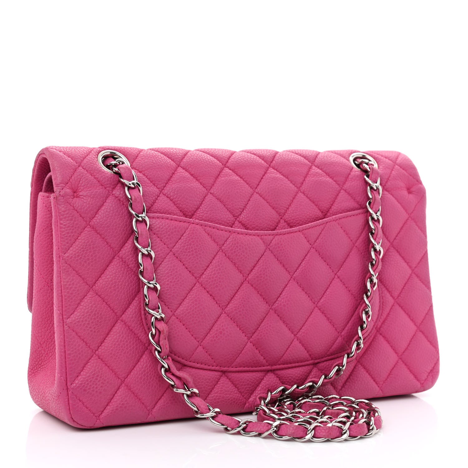 Chanel Iridescent Caviar Quilted Medium Double Flap Pink 2 of 10