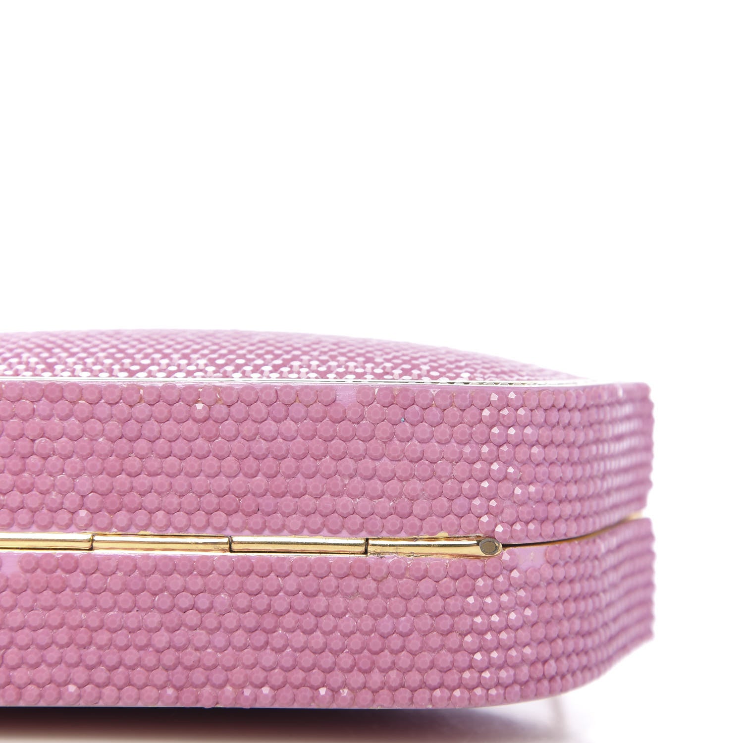 Judith Leiber Swarovski Crystal Minaudiere Clutch Pink 11 of 16