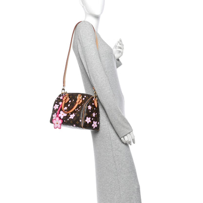 Louis Vuitton LV X TM Monogram Cherry Blossom Speedy Bandouliere 25 Sakura Brown 2 of 9