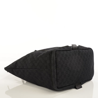 Gucci Denim Monogram Large Collapsible Travel Tote Black 4 of 8