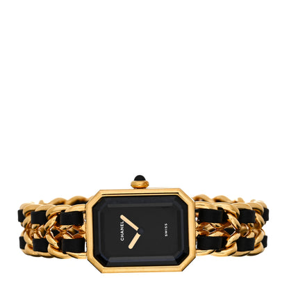 Chanel Stainless Steel Lambskin 20mm Chain Premiere Quartz Watch Gold M 2 of 4