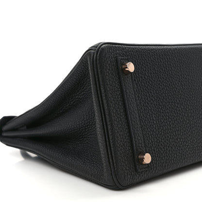 Hermes Togo Birkin 25 Black 7 of 10
