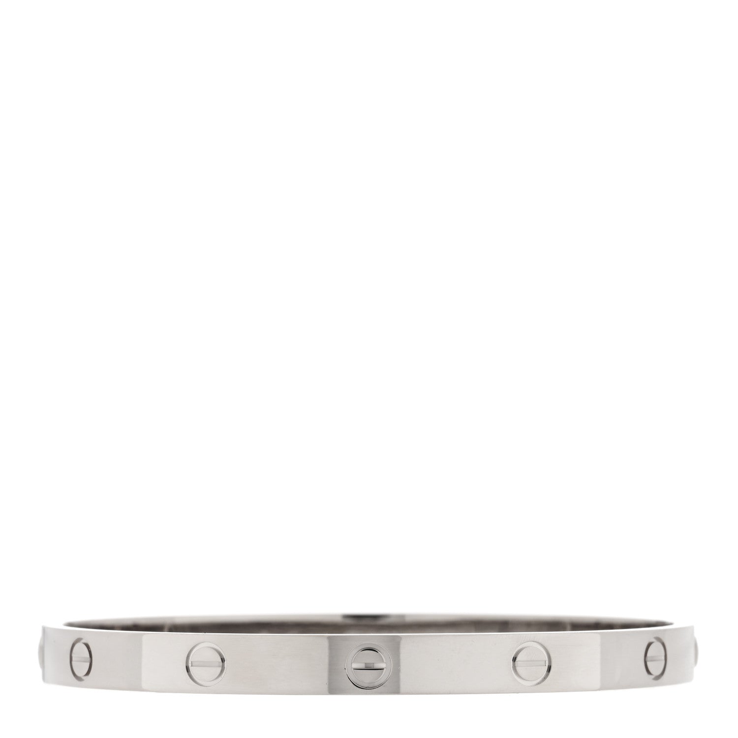 Cartier 18K White Gold LOVE Bracelet 19 1 of 5