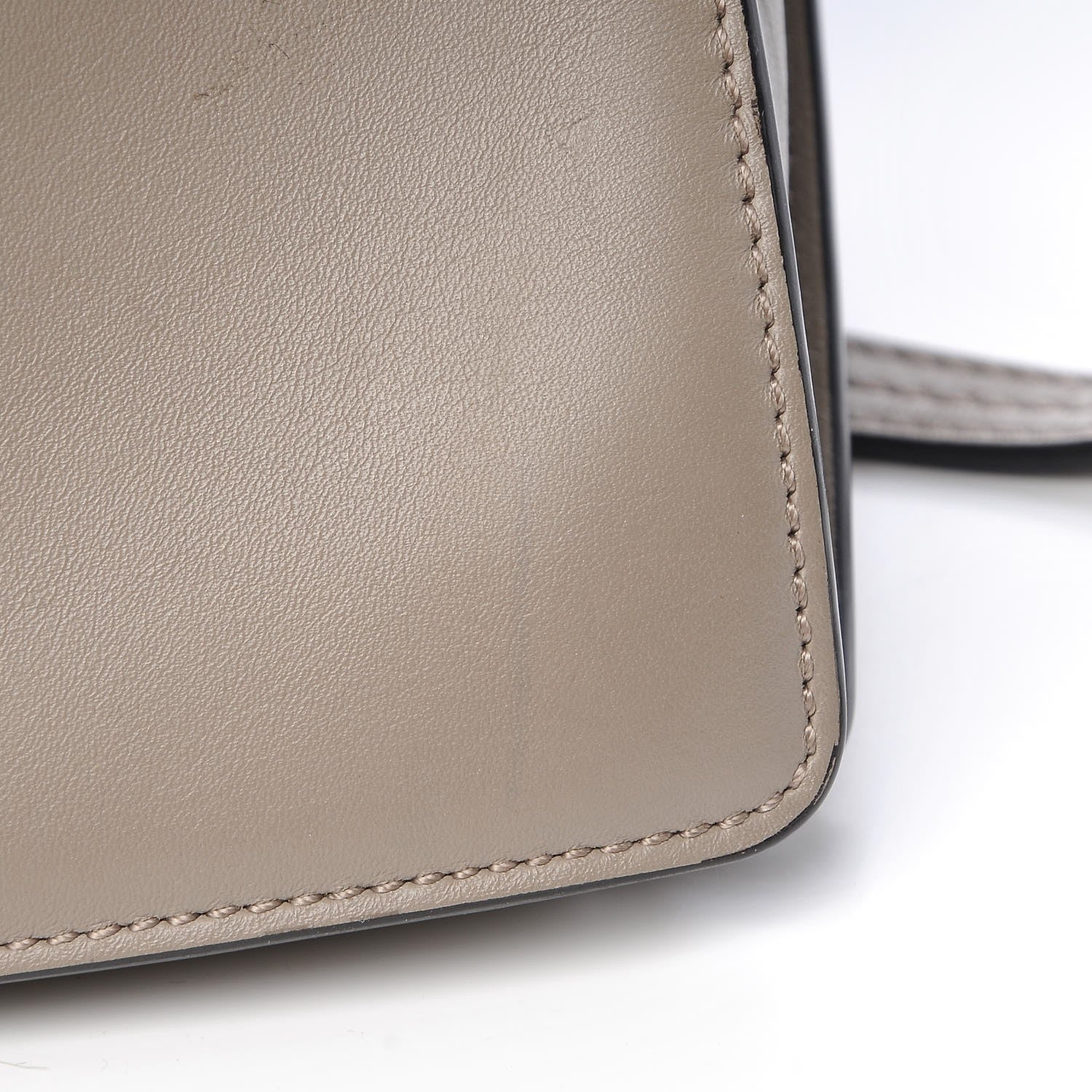 Chloe Suede Calfskin Small Faye Shoulder Bag Motty Grey 13 of 15