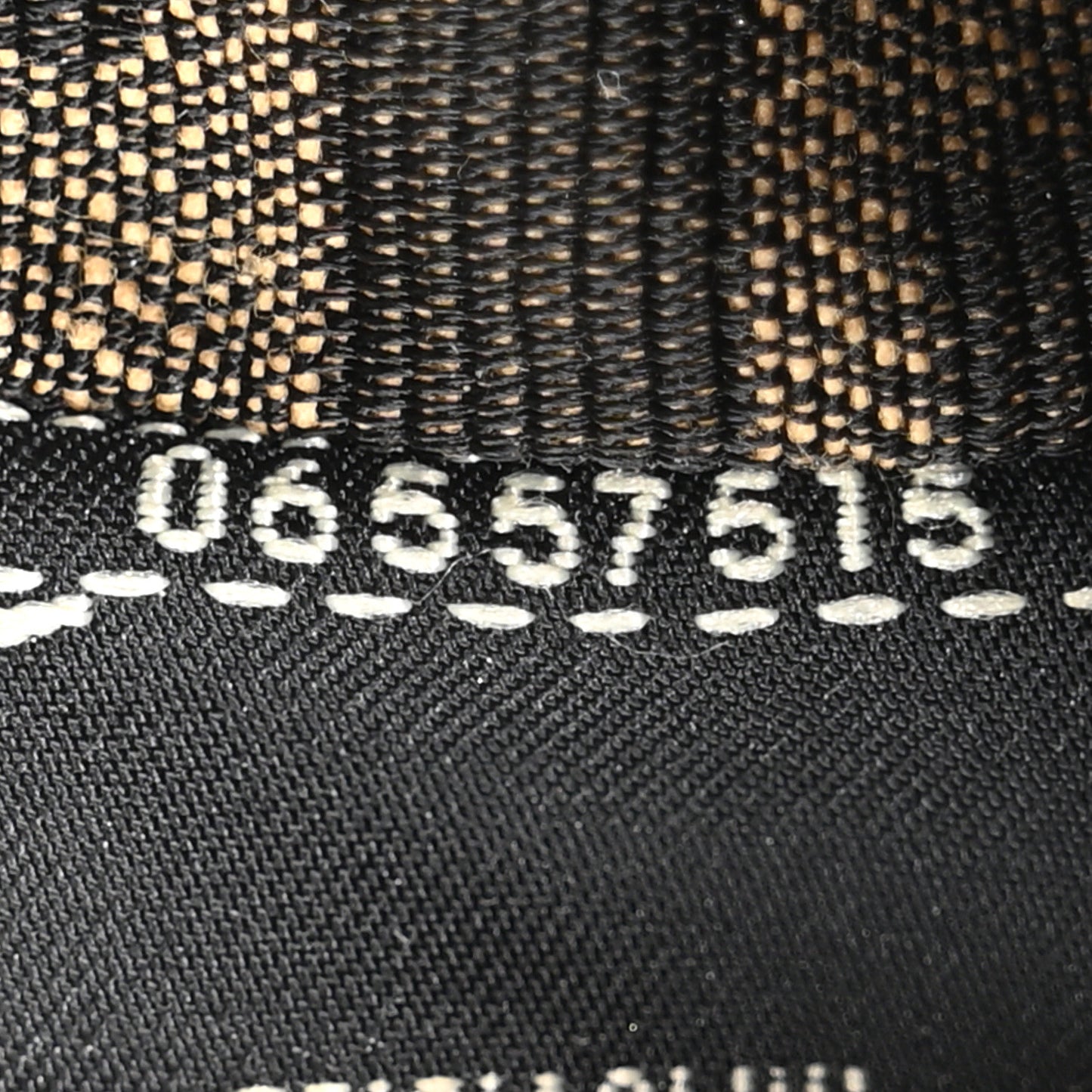Fabric Jacquard FF 1974 Mini Baguette Tobacco Moro Black