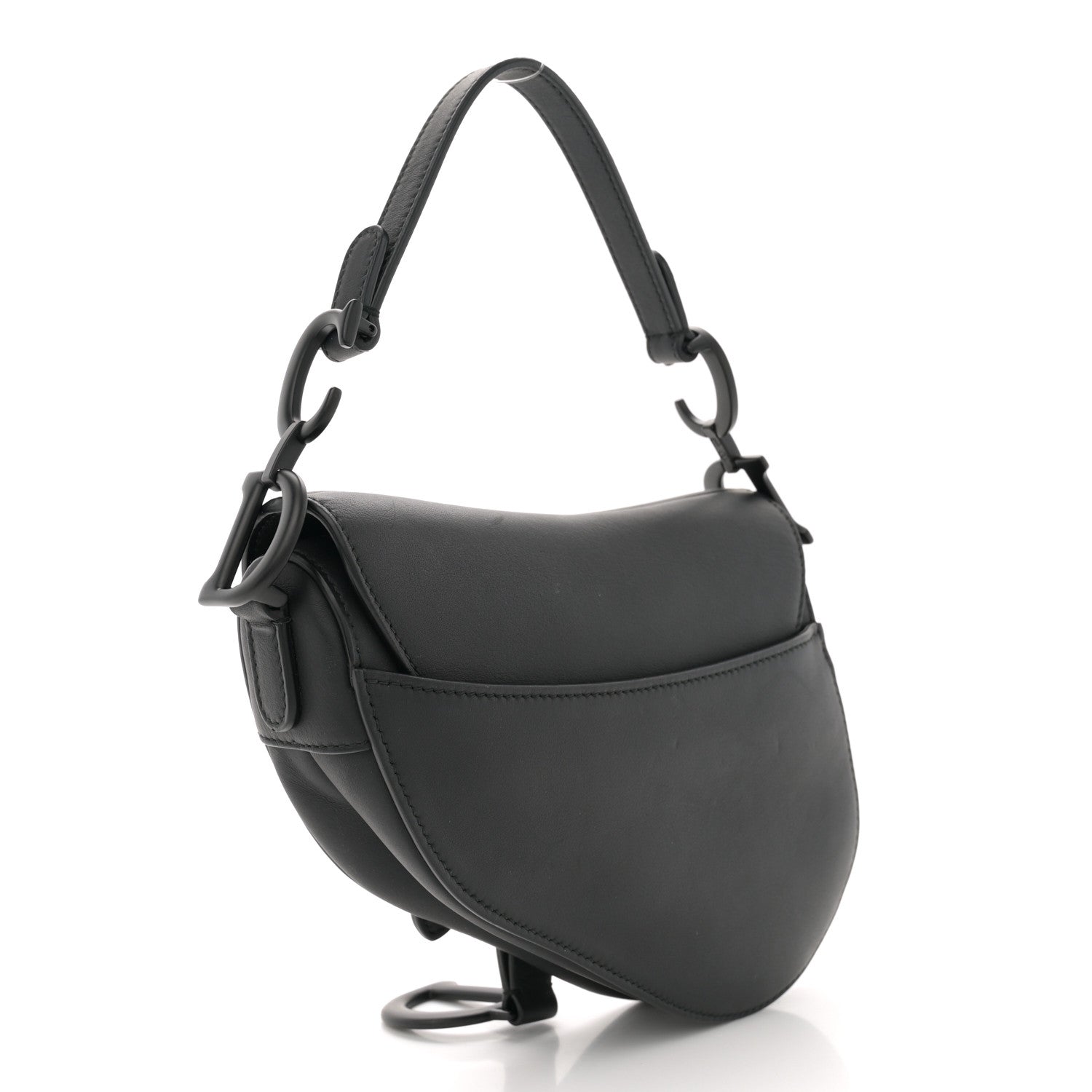Christian Dior Ultra Matte Calfskin Mini Saddle Bag Black 3 of 12