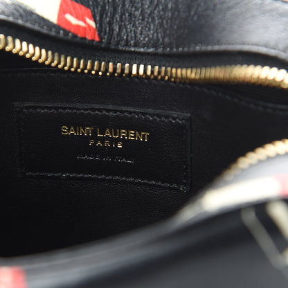 Saint Laurent Calfskin Lipstick Print Small Monogram Camera Bag Black 6 of 11
