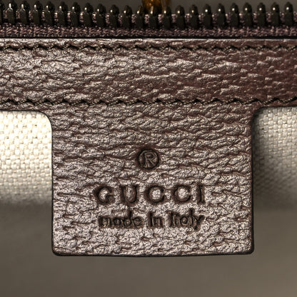 Gucci Maxi GG Supreme Monogram Pineapple Textured Dollar Calfskin Medium Retro Interlocking G Tote Bag Beige Ebony Green Pink New Acero 7 of 8