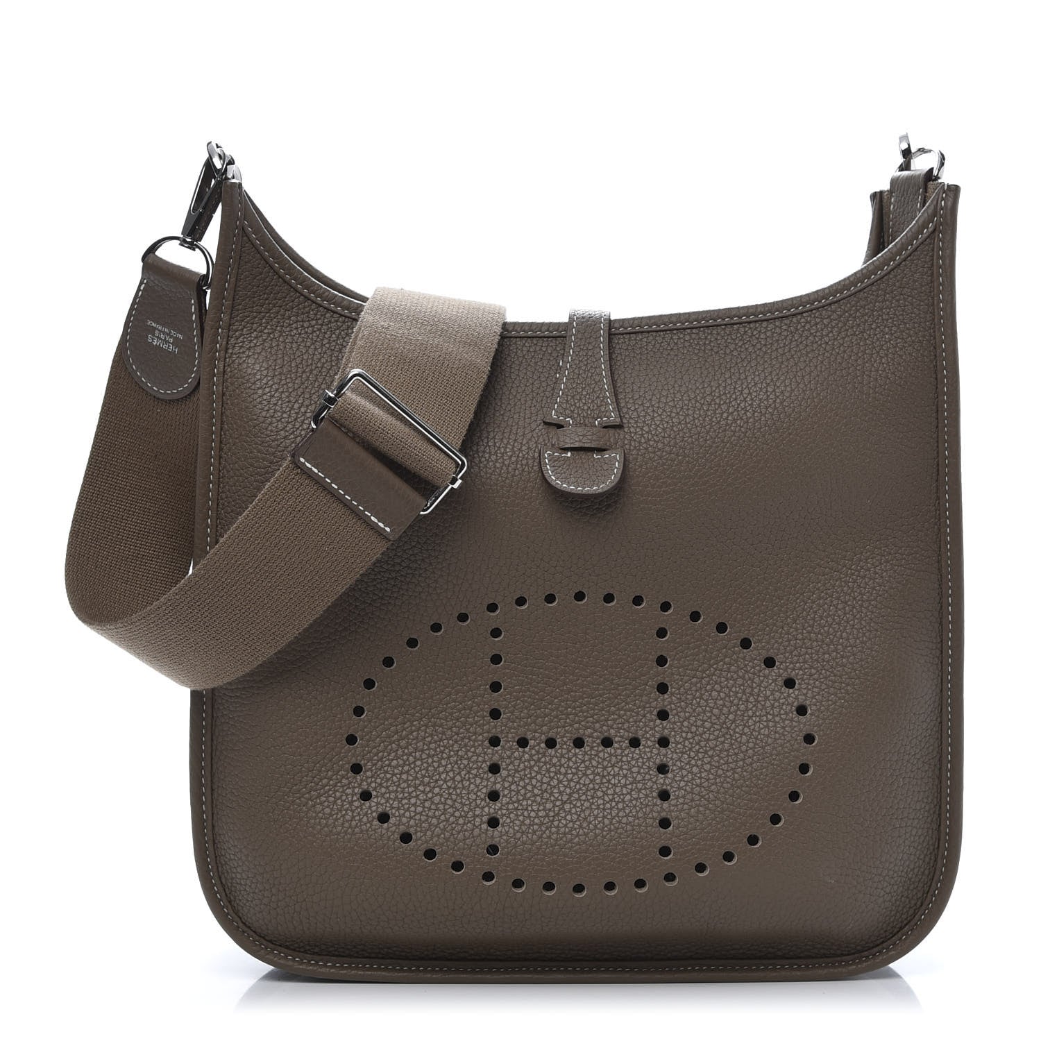 Hermes Taurillon Clemence Evelyne III PM Etoupe 1 of 11