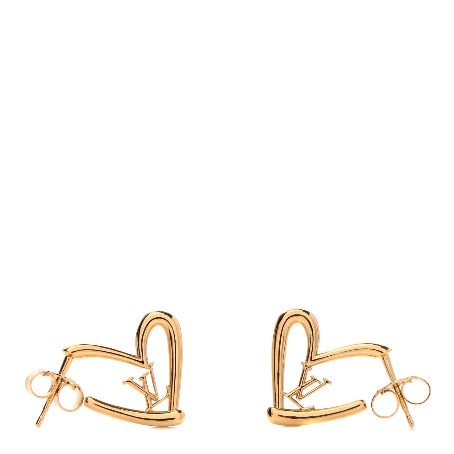Fall In Love Heart Earrings PM Gold