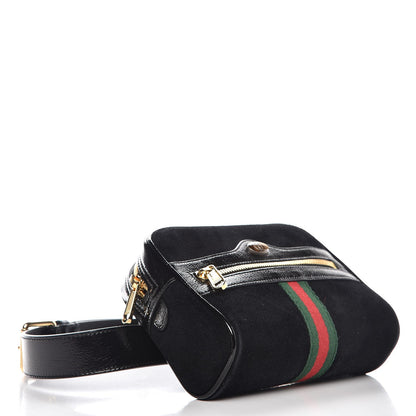 Gucci Suede Small Ophidia Belt Bag 85 34 Black 4 of 9